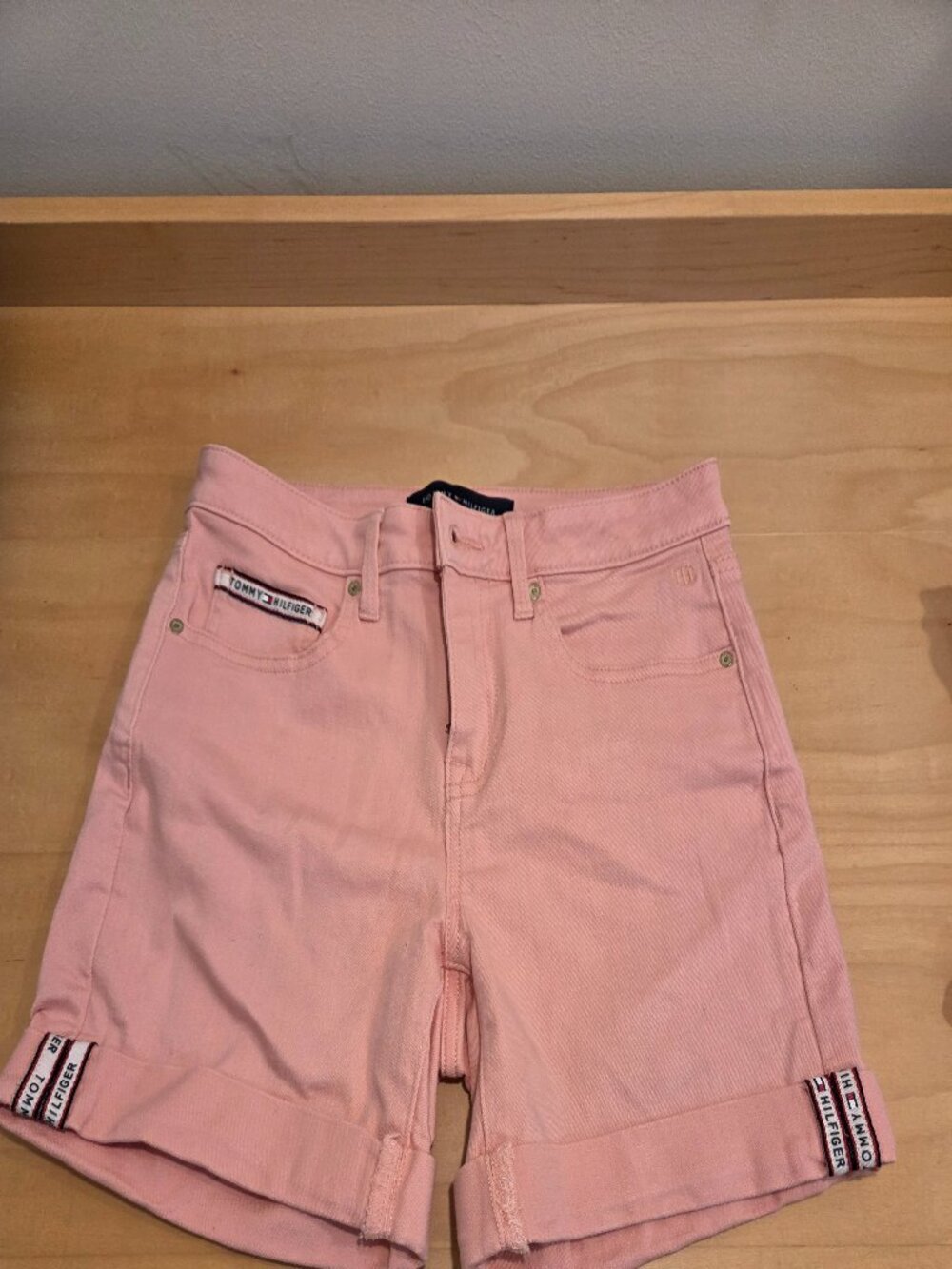 Women's Pink Tommy Hilfiger Jean Shorts XS